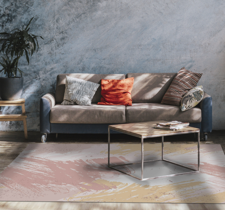 Tappeto in vinile moderno Rosa astratto - TenStickers