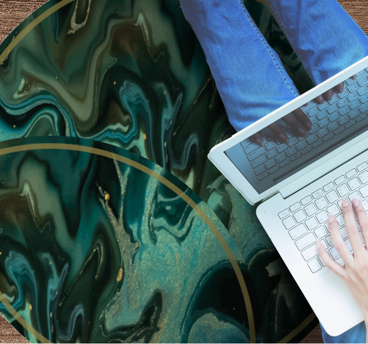 Tappeto vinile effetto marmo motivo marmorizzato astratto - TenStickers