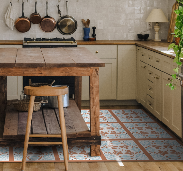 Tappeto in pvc stile floreale - TenStickers