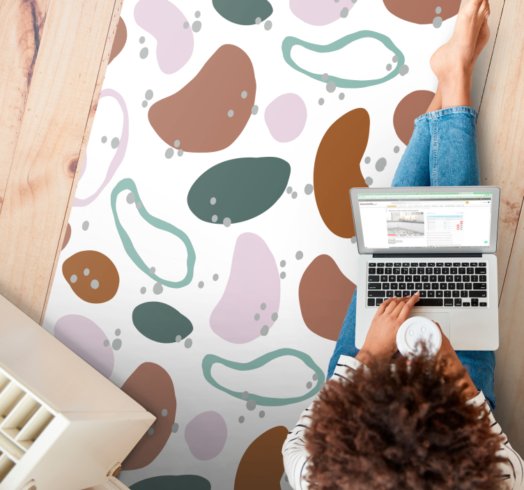 Tappeto in vinile con forme geometriche - TenStickers