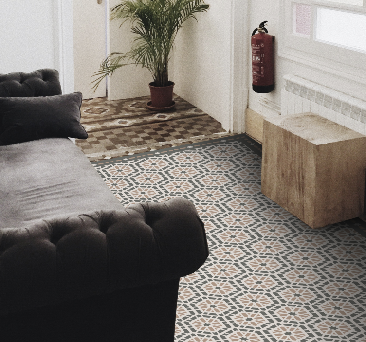 Tappeto in vinile piastrelle idrauliche gotico - TenStickers