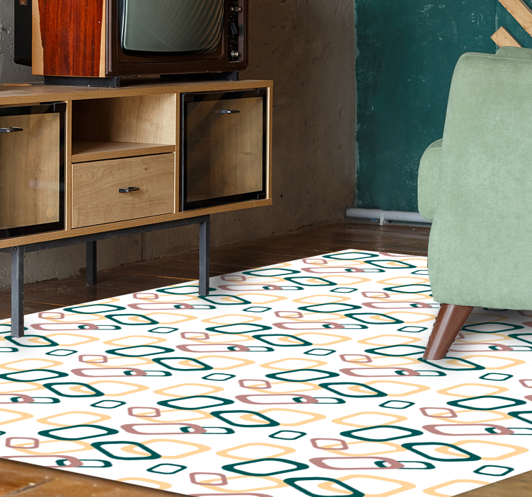 Tappeto in vinile con rettangoli - TenStickers