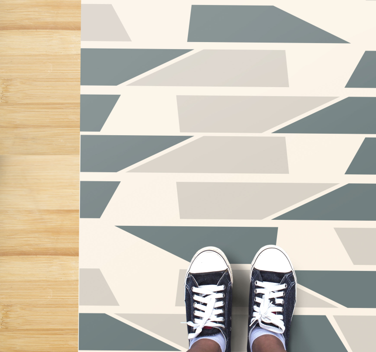 Passatoia in vinile stile ceramiche geometriche - TenStickers