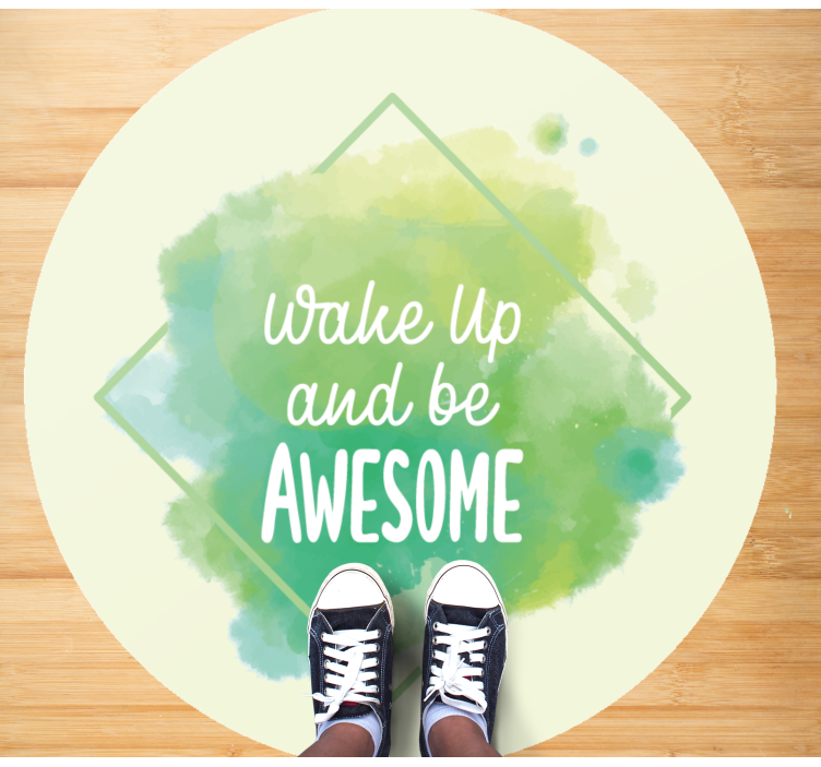 Tappeto in vinile con scritta motivazionale - TenStickers