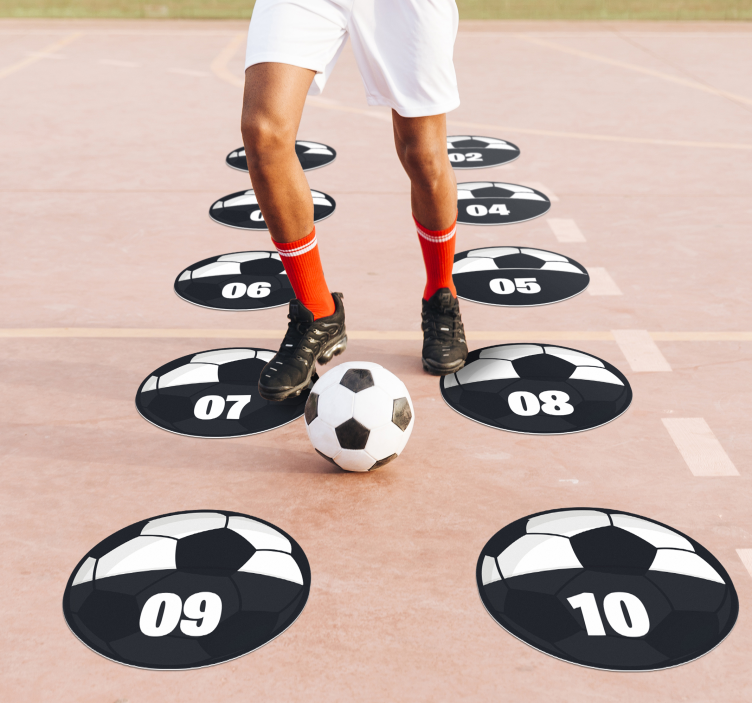 Tappeto in vinile pacchetto allenamento calcio - TenStickers