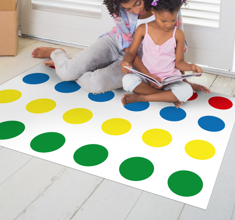 Tappeto in vinile giochi Twister - TenStickers