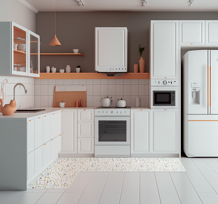 Tappeto in vinile con testi Terrazzo in stile nordico - TenStickers