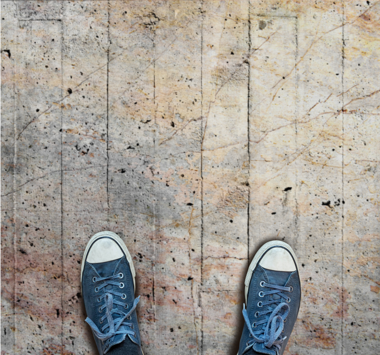 Tappeto in vinile pietre pannellatura effetto pietra - TenStickers