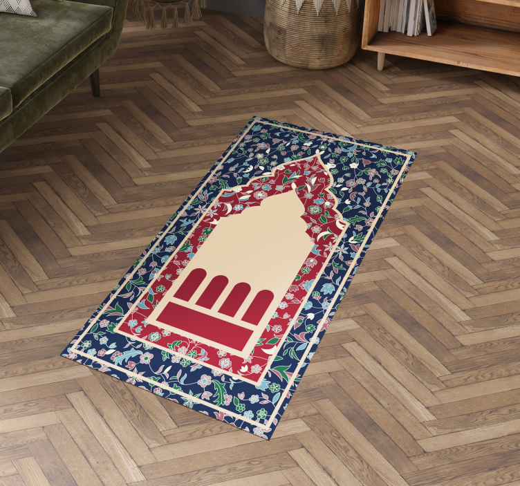 Passatoia in vinile persiano con motivo flor - TenStickers