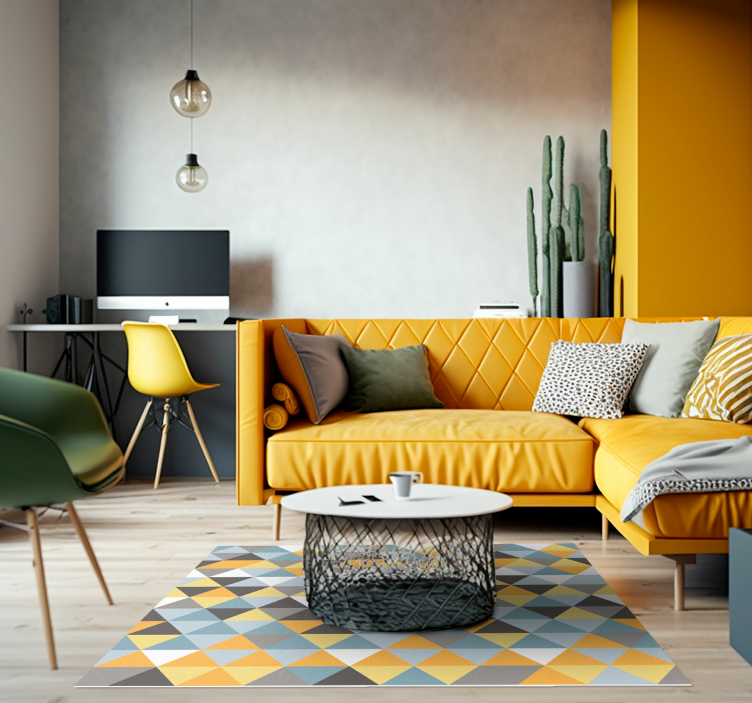 tappeto vinile stile nordico color pastello - TenStickers