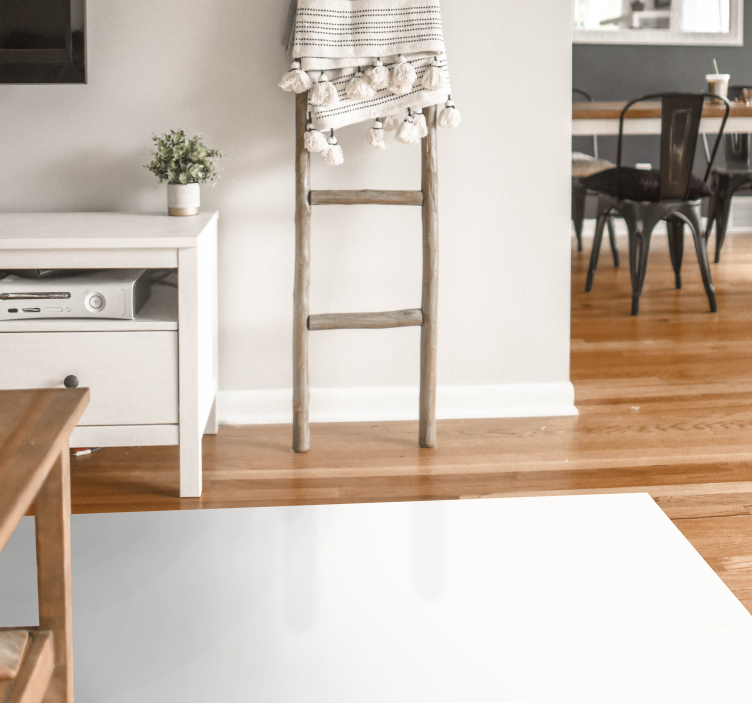 Tappeto in vinile soggiorno superficie bianca minimalista - TenStickers