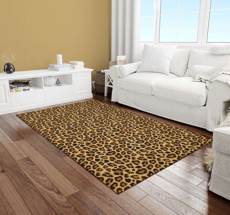 Tappeto in vinile stampa animale leopardo - TenStickers
