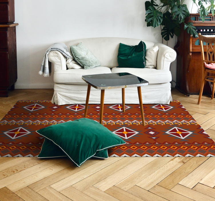 Tappeto in vinile stile etnico modello siena - TenStickers