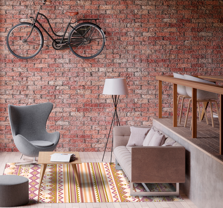 Tappeto in vinile retro/vintage Stile boho - TenStickers