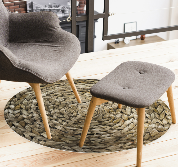 Tappeti in vinile vintage imitazione corda - TenStickers