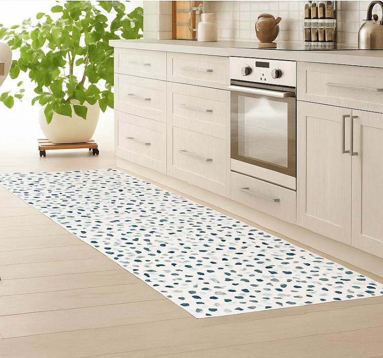 Tappeto pvc cucina piccole pietre colorate - TenStickers