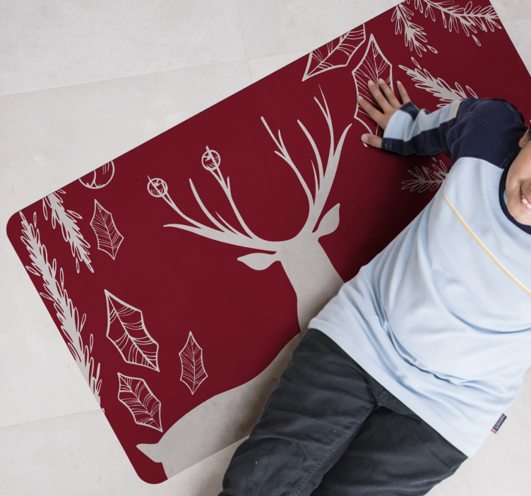 Tappeto vinile animali illustrazione ispirata alla natura - TenStickers