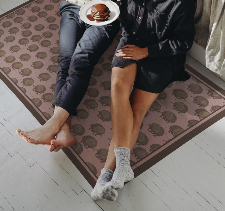 Tappeto vinile animali modello riccio - TenStickers