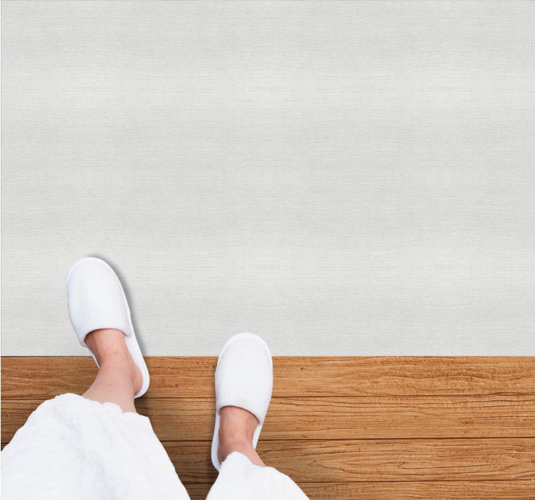 Tappeto vinile bagno consistenza morbida e bianca - TenStickers