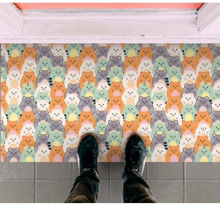 Zerbino pvc adorabili espressioni di animali - TenStickers