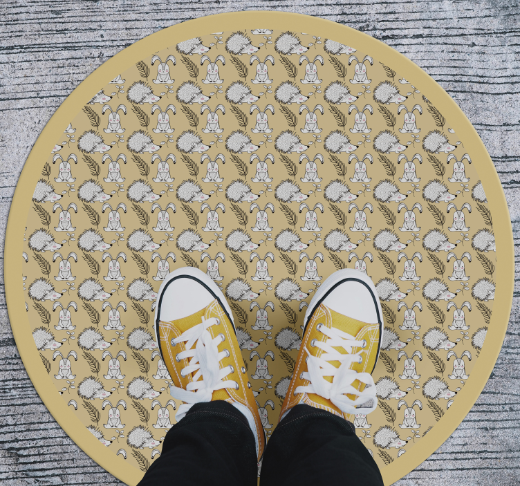 Tappeto vinile bebé illustrazione del riccio - TenStickers