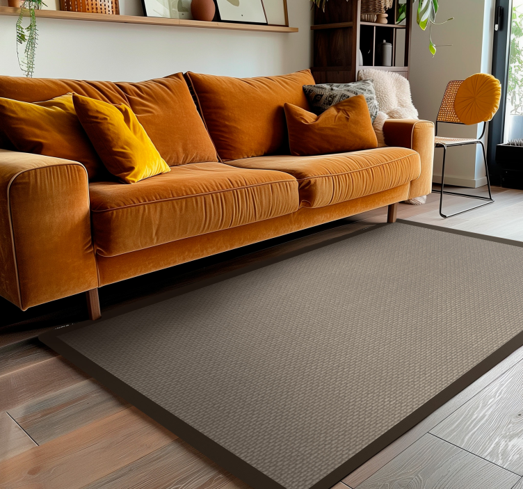 Tappeto vinile beige contorno di colore più scuro - TenStickers