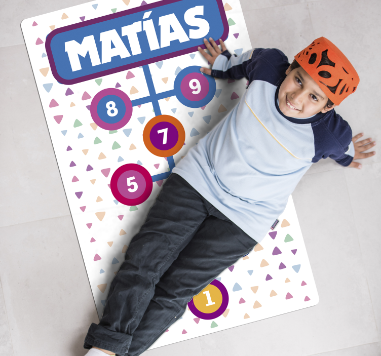 Tappeto vinile con nome campana personalizzata - TenStickers