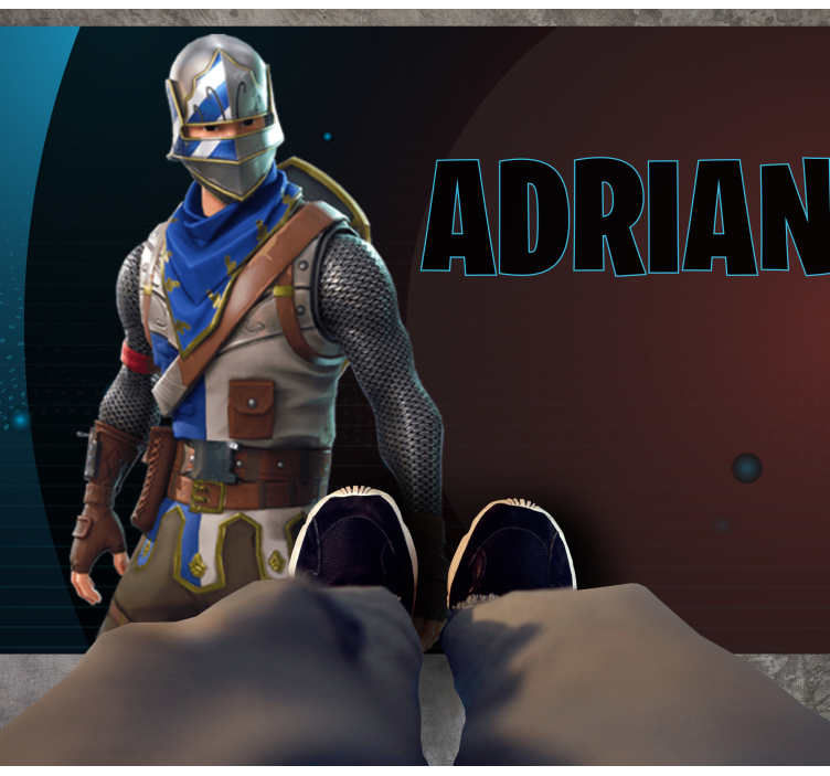 Tappeto vinile per ragazzi personaggio di gioco eroico - TenStickers