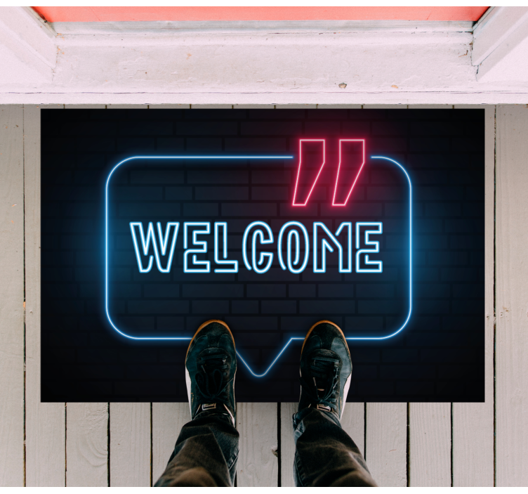 Zerbino pvc insegna al neon blu - TenStickers