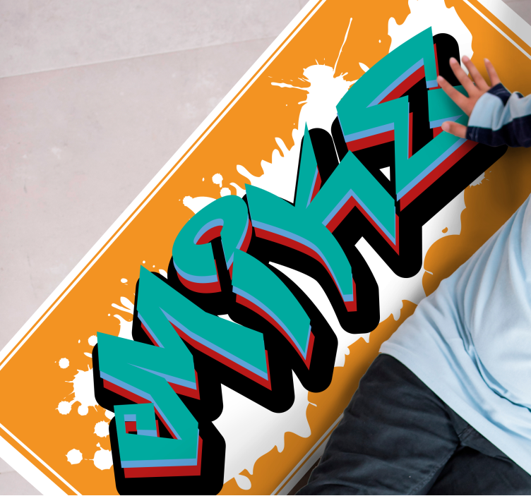 Tappeto vinile con nome titolo dell'opera - TenStickers