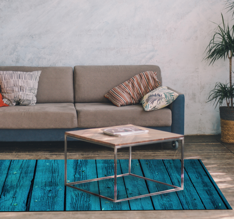 Tappeto vinile effetto legno assi in difficoltà - TenStickers