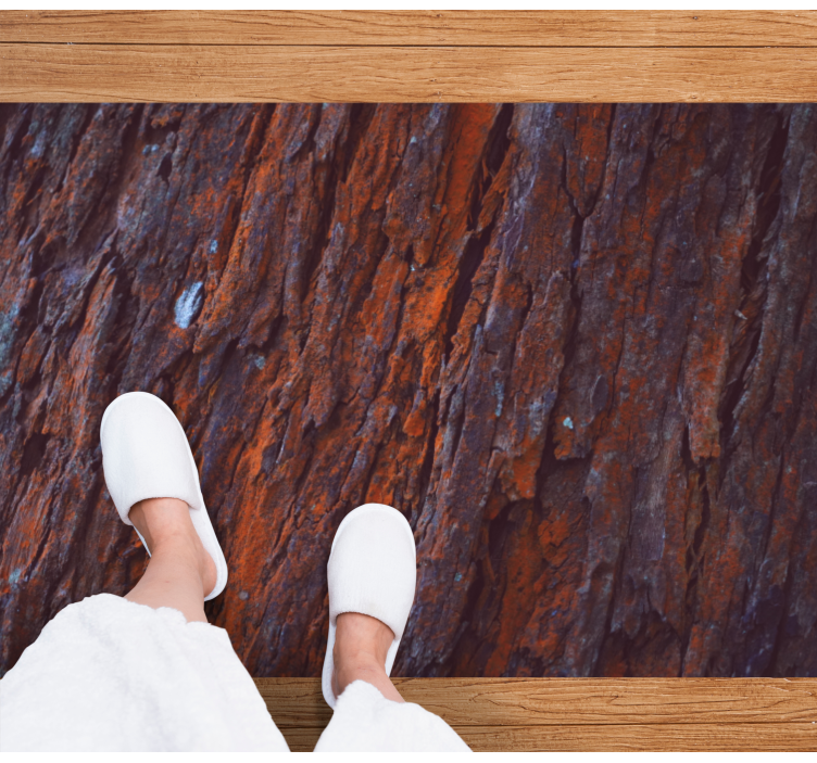 Tappeto vinile effetto legno corteccia rustica - TenStickers