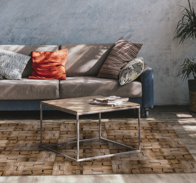 Tappeto vinile effetto legno design della trama naturale - TenStickers