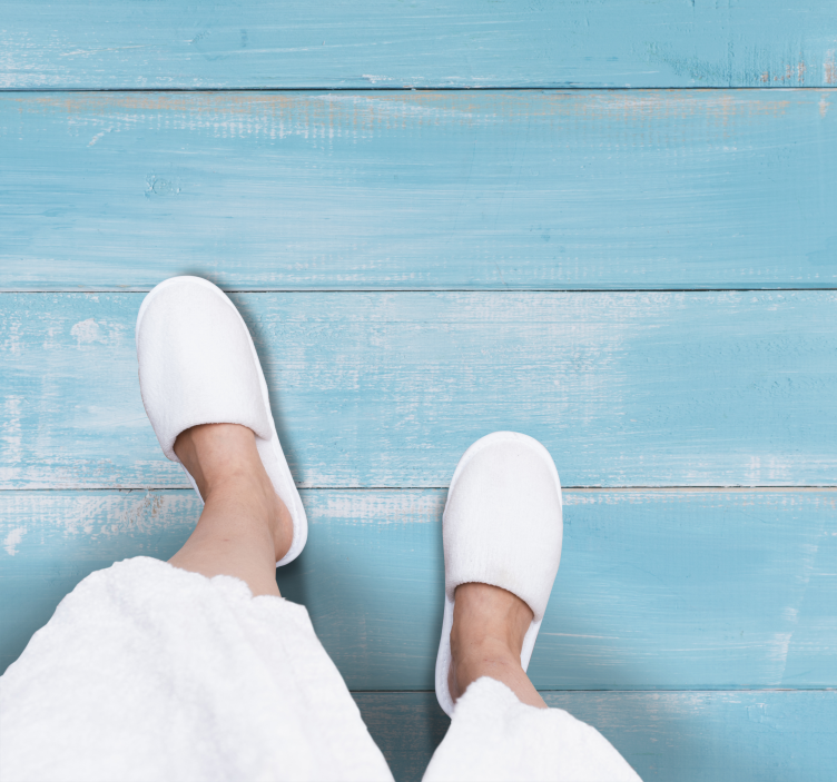 Tappeto vinile effetto legno effetto tavola invecchiata - TenStickers