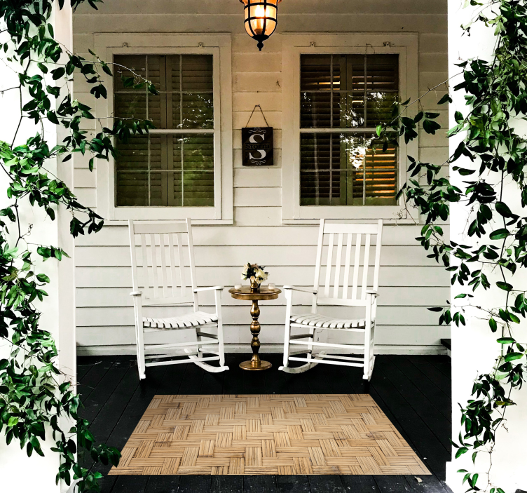 Tappeto vinile effetto legno modello di parquet - TenStickers