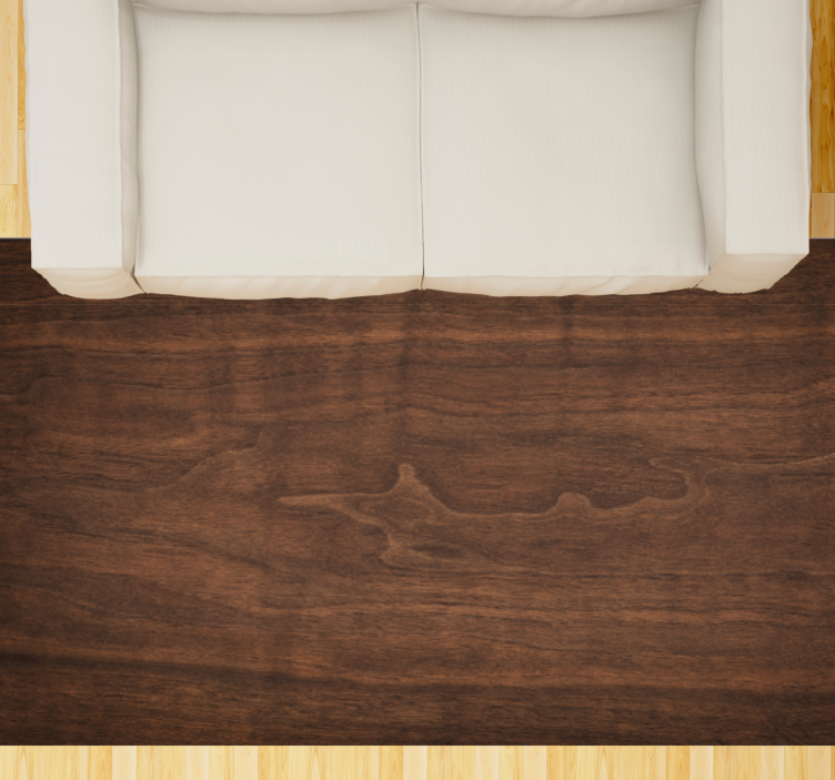 Tappeto vinile effetto legno ricca consistenza di noce - TenStickers