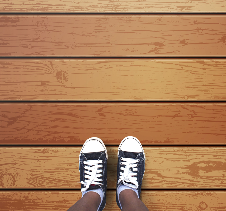 Tappeto vinile effetto legno simulacro di tavola di legno - TenStickers