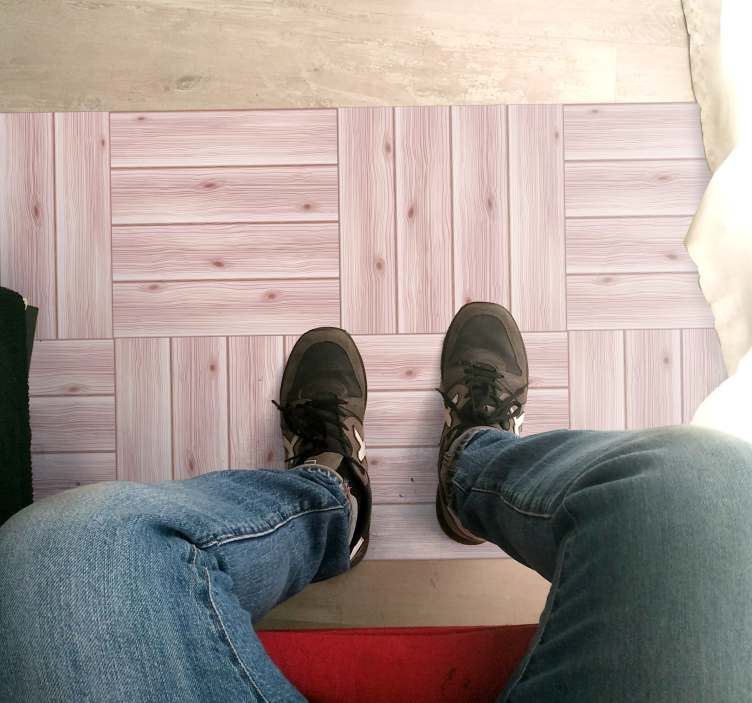 Tappeto vinile effetto legno simulazione di assi di legno - TenStickers