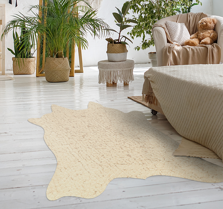 Tappeto vinile stampa animale design in finta pelle di mucca - TenStickers