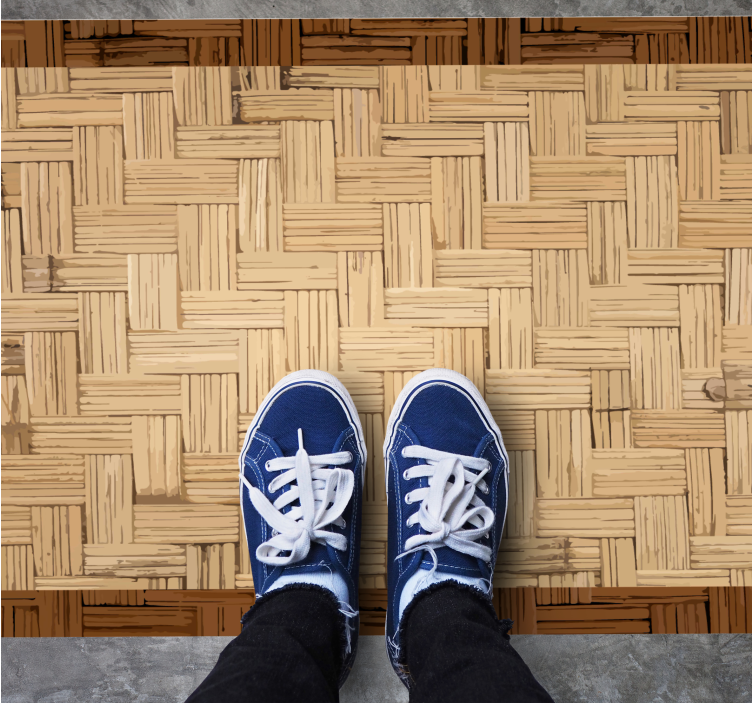 Zerbino pvc superficie intrecciata organica - TenStickers