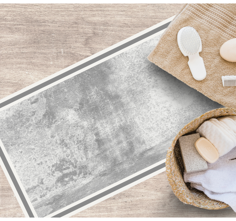 Tappeto vinile effetto pietra colore grigio consumato - TenStickers