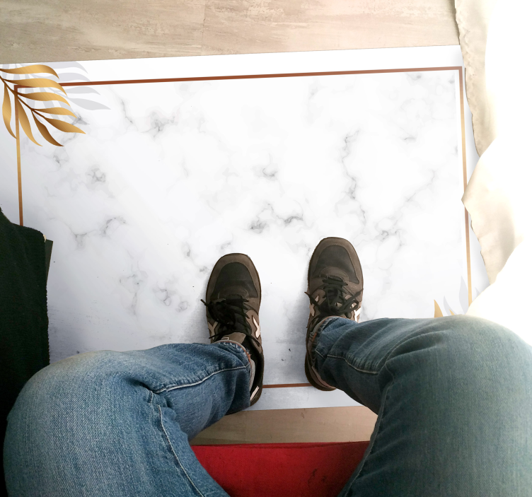 Tappeto vinile effetto marmo eleganza del marmo - TenStickers