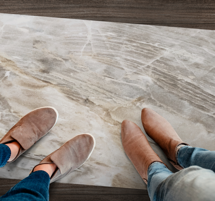 Tappeto vinile effetto marmo finitura elegante - TenStickers