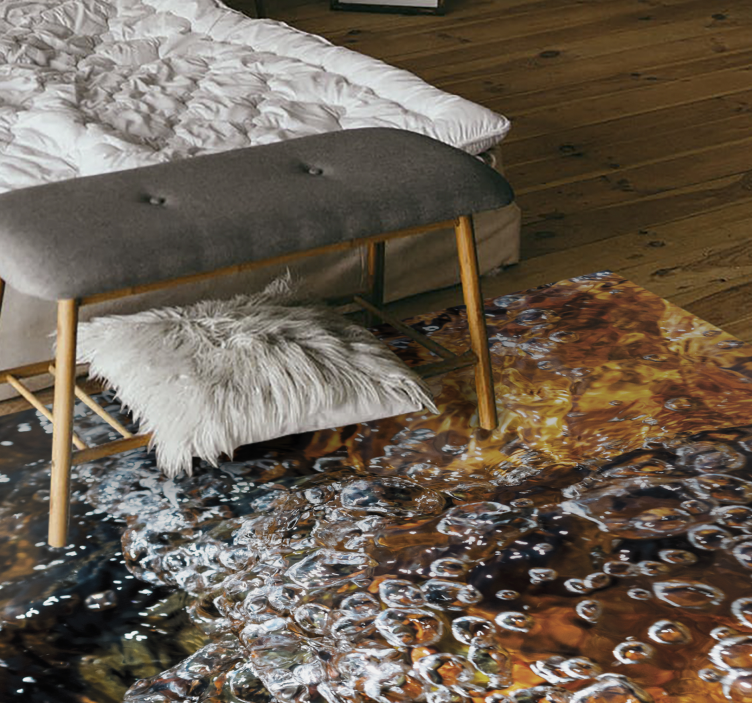 Tappeti vinile motivi flusso d'acqua gorgogliante - TenStickers