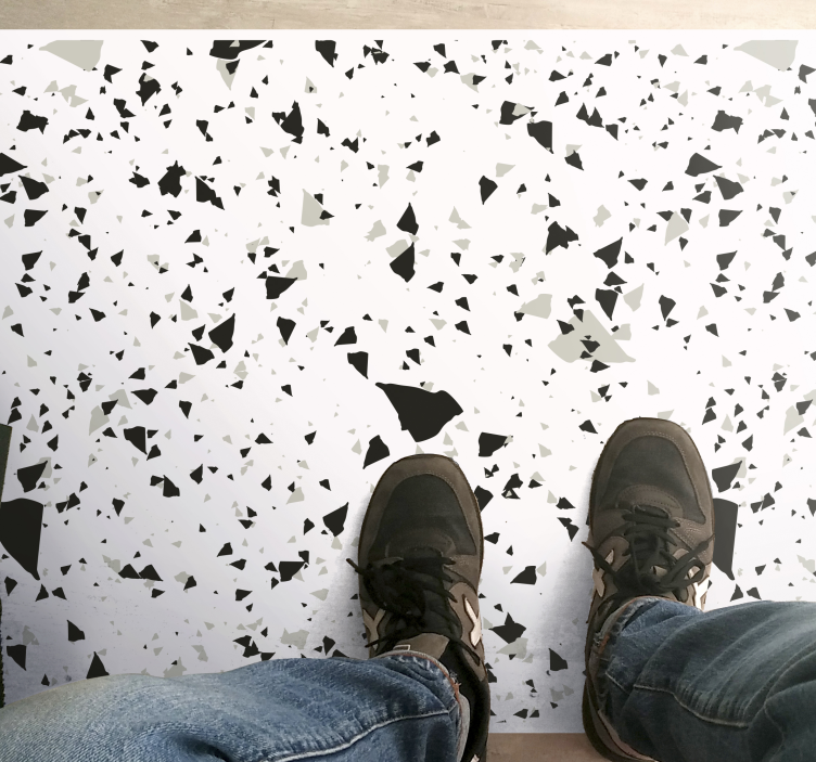 Tappeto vinile effetto marmo frammentazione del terrazzo - TenStickers
