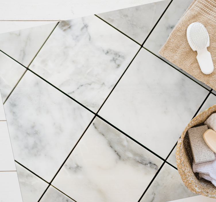 Tappeto vinile effetto marmo mimetismo del marmo - TenStickers