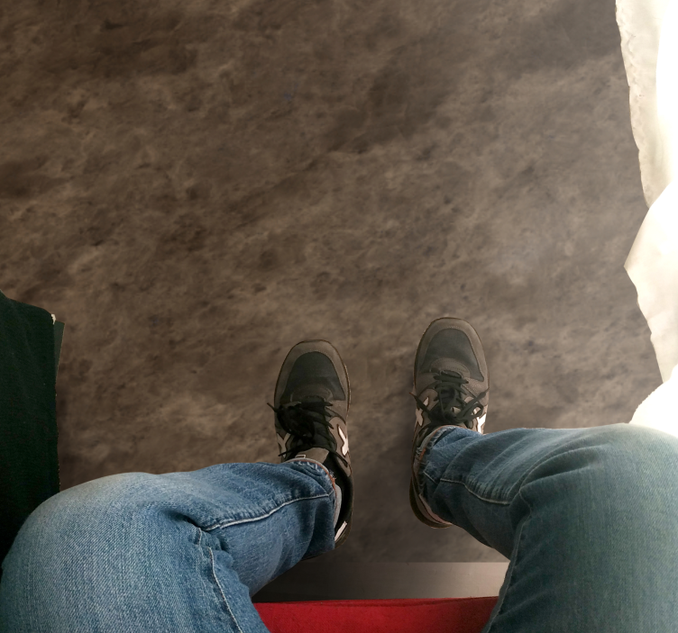 Tappeto vinile effetto marmo aspetto raffinato marrone - TenStickers