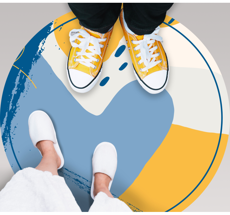 Tappeto vinile effetto pietra arte circolare - TenStickers