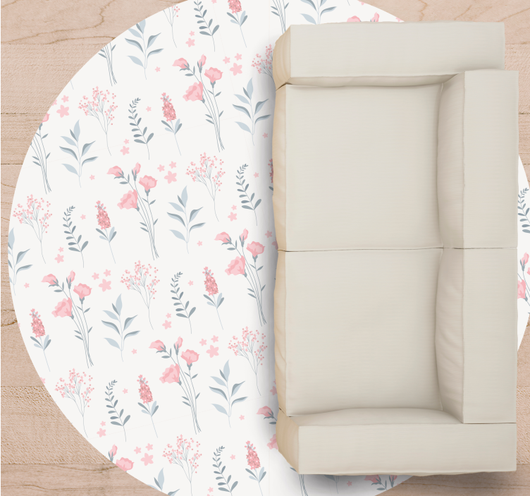 Tappeto vinile fiori composizione a motivi floreali - TenStickers