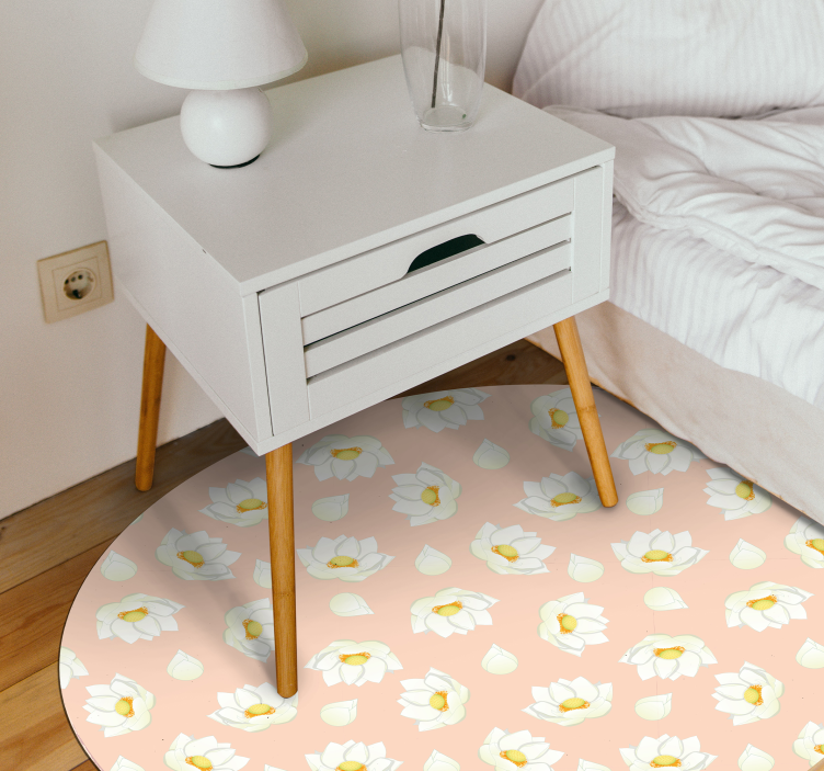 Tappeto vinile fiori fiore floreale - TenStickers